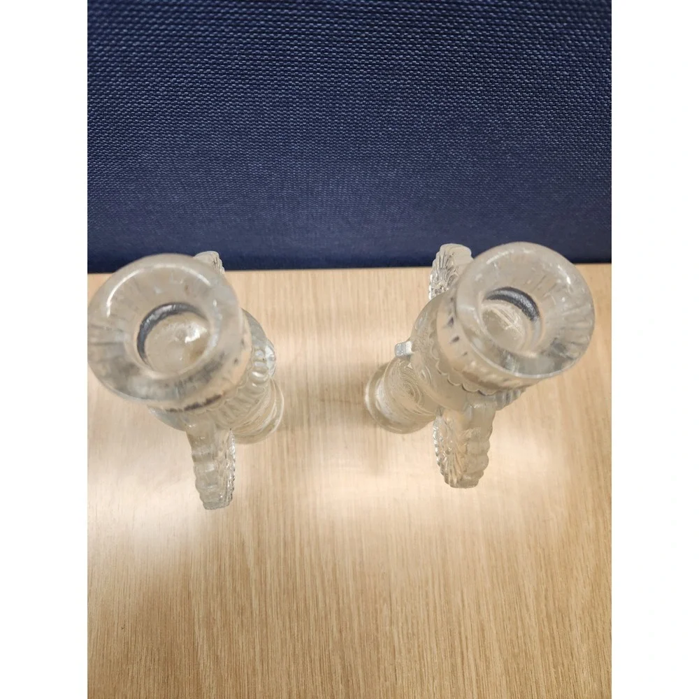 Pair of Bjorn Wiinblad‎ Glass Angel Candle Holders Rosenthal Studio Line Germany